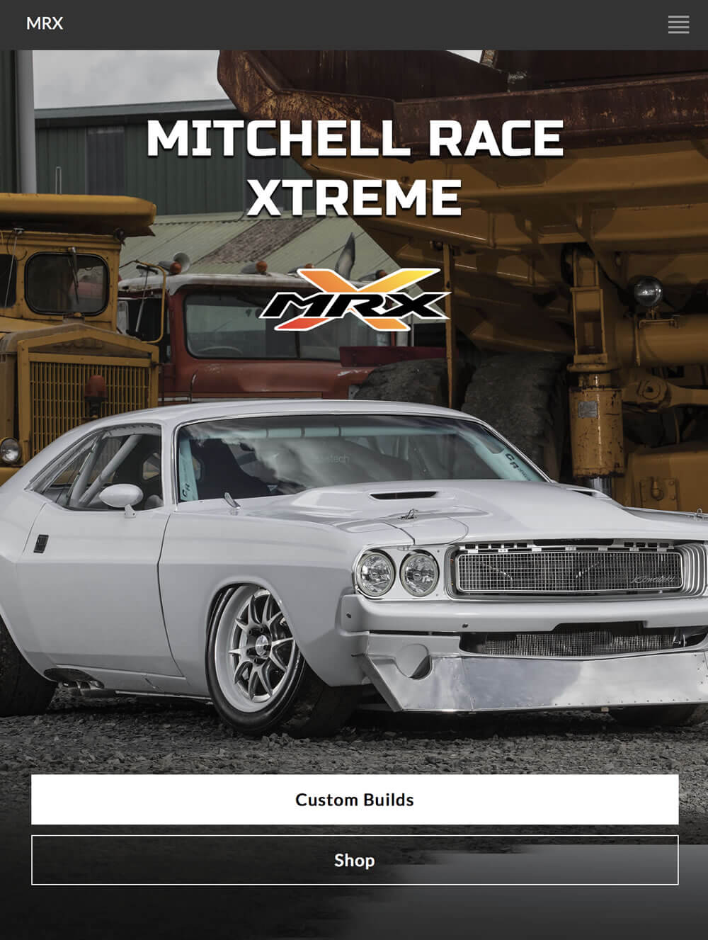 Mitchell Race Xtreme website by Piccante Web Design